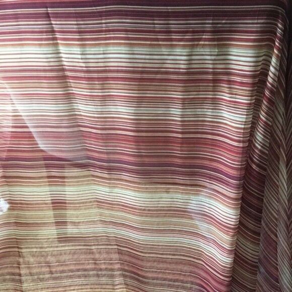 shower curtain one striped print burgundy tan mix colors bathroom ty Pennington - Picture 8 of 16